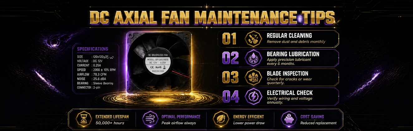 DC Axial Fan Maintenance Tips