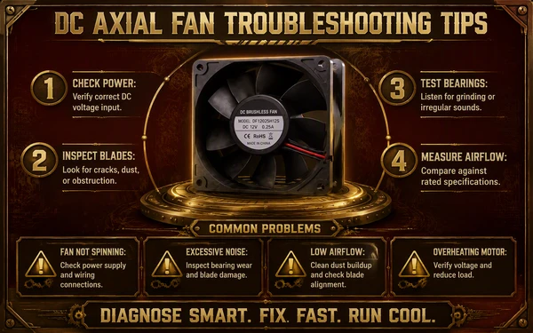 DC Axial Fan Troubleshooting Tips