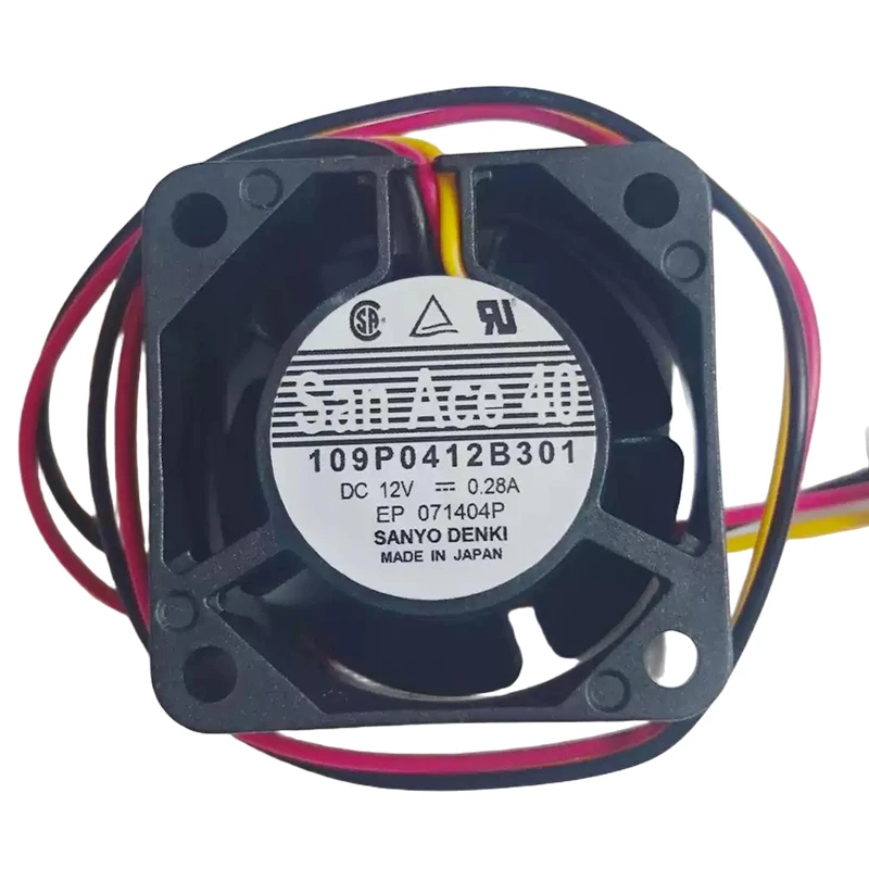 109P0412B301 | Sanyo Denki 12VDC 3.36W DC Axial Fan for UPS, server and telecom equipment cooling