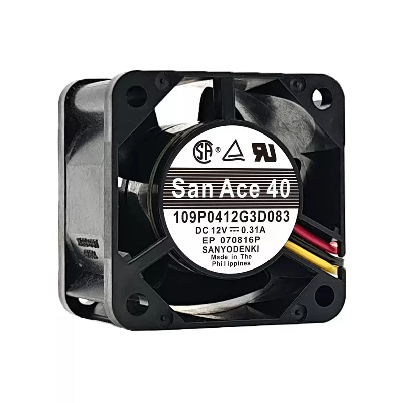 109P0412G3D083 | Sanyo Denki 12VDC DC Axial Fan for UPS, server and telecom equipment cooling