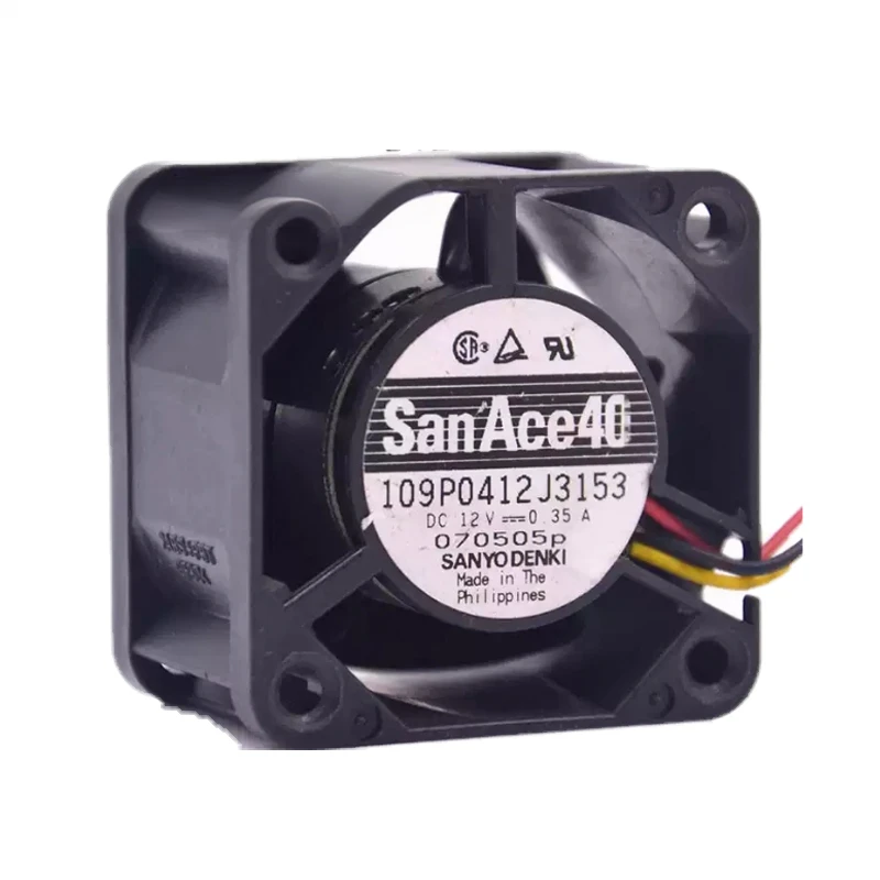 109P0412J3153 | Sanyo Denki 12VDC DC Axial Fan for UPS, server and telecom equipment cooling