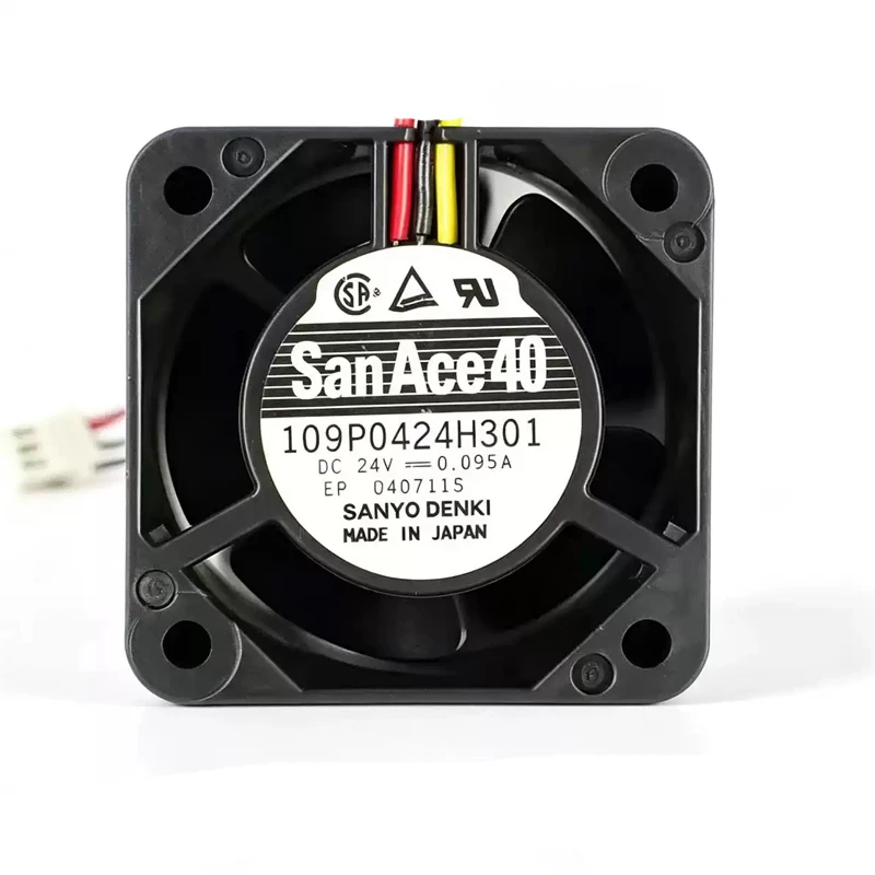 109P0424H301 | Sanyo Denki 24VDC 2.28W DC Axial Fan for UPS, server and telecom equipment cooling