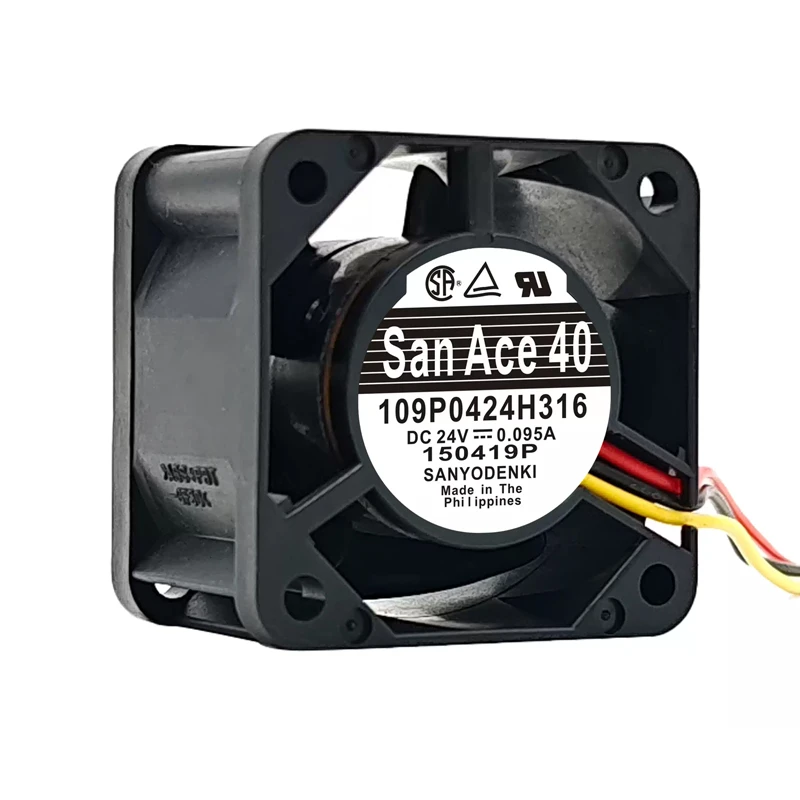 109P0424H316 | Sanyo Denki 24VDC DC Axial Fan for UPS, server and telecom equipment cooling