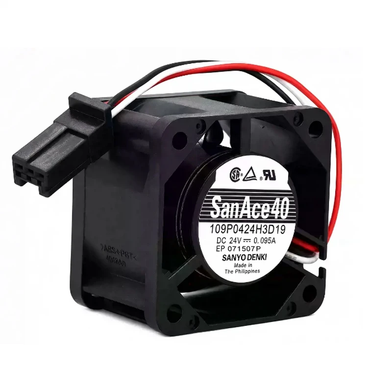 109P0424H3D19 | Sanyo Denki 24VDC DC Axial Fan for UPS, server and telecom equipment cooling
