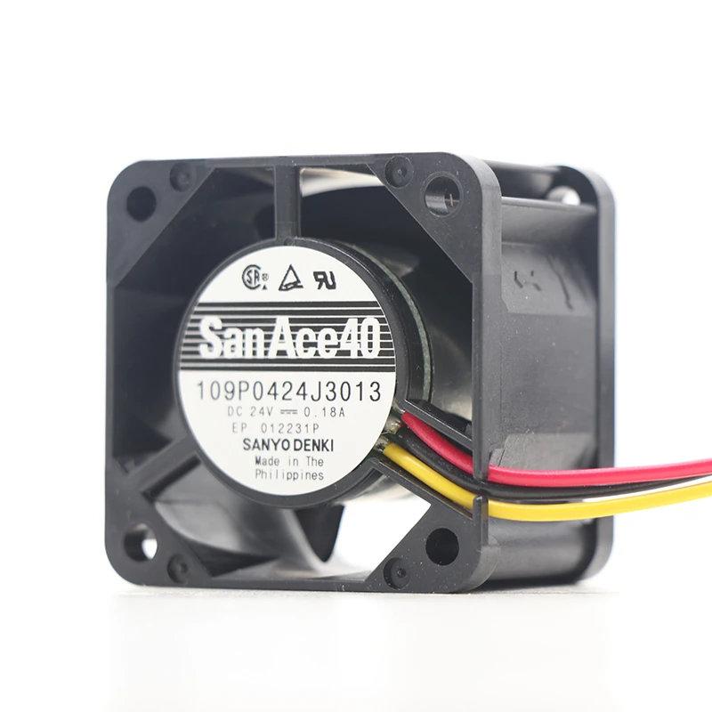 109P0424J3013 | Sanyo Denki 24VDC 4.32W DC Axial Fan for UPS, server and telecom equipment cooling