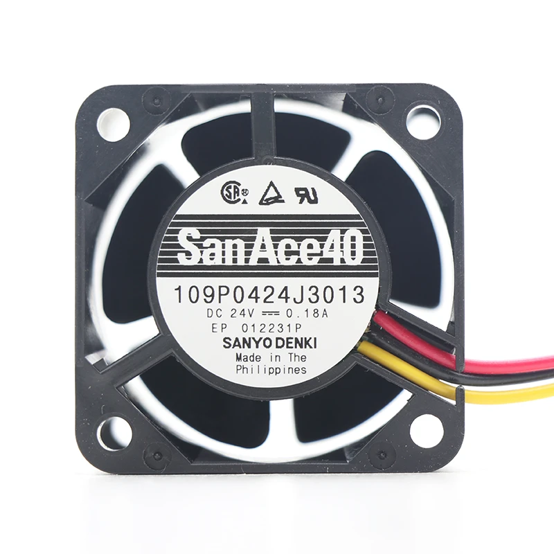 109P0424J3013 | Sanyo Denki 24VDC 4.32W DC Axial Fan for UPS, server and telecom equipment cooling