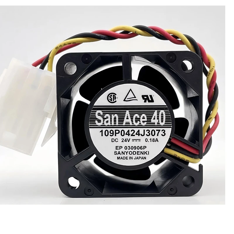 109P0424J3073 | Sanyo Denki 24VDC DC Axial Fan for UPS, server and telecom equipment cooling