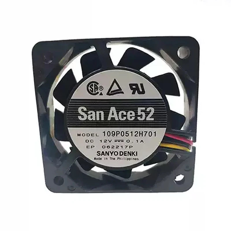 109P0512H701 | Sanyo Denki 12VDC 1.2W DC Axial Fan for UPS, server and telecom equipment cooling