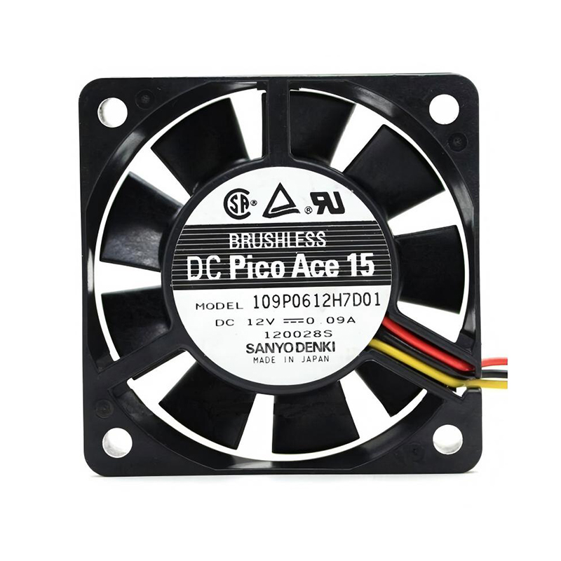 109P0612H7D01 | Sanyo Denki 12VDC 1.08W DC Axial Fan for UPS, server and telecom equipment cooling