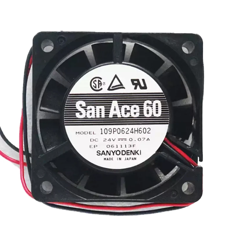 109P0624H602 | Sanyo Denki 24VDC 1.68W DC Axial Fan for UPS, server and telecom equipment cooling