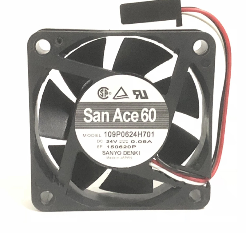 109P0624H701 | Sanyo Denki 24VDC 1.44W DC Axial Fan for UPS, server and telecom equipment cooling