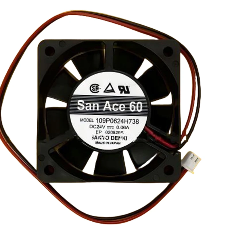 109P0624H738 | Sanyo Denki 24VDC DC Axial Fan for UPS, server and telecom equipment cooling