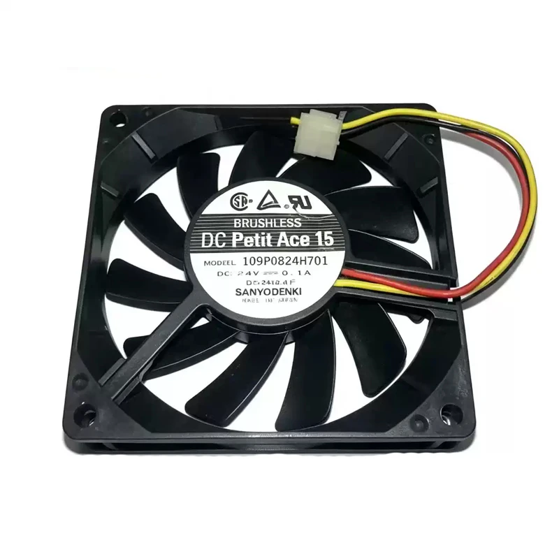 109P0824H701 | Sanyo Denki 24VDC 2.4W DC Axial Fan for UPS, server and telecom equipment cooling