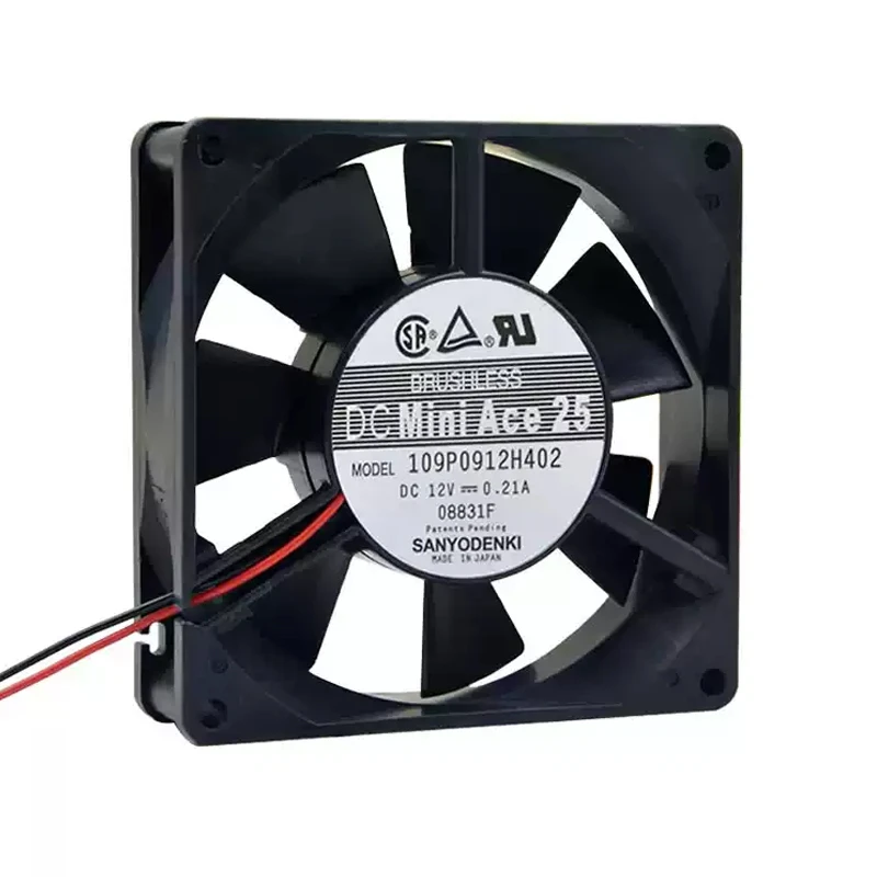 109P0912H402 | Sanyo Denki 12VDC 2.52W DC Axial Fan for UPS, server and telecom equipment cooling