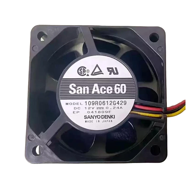 109R0612G429 | Sanyo Denki 12VDC DC Axial Fan for UPS, server and telecom equipment cooling