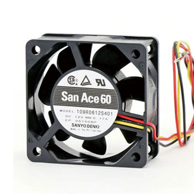109R0612S401 | Sanyo Denki 12VDC 2.04W DC Axial Fan for UPS, server and telecom equipment cooling