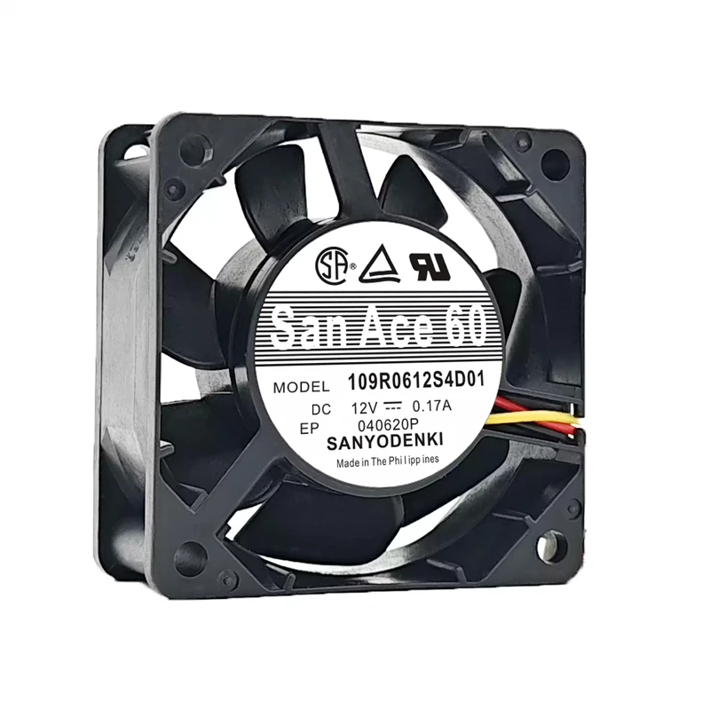 109R0612S4D01 | Sanyo Denki 12VDC 2.04W DC Axial Fan for UPS, server and telecom equipment cooling