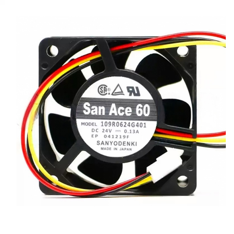 109R0624G401 | Sanyo Denki 24VDC 3.12W DC Axial Fan for UPS, server and telecom equipment cooling