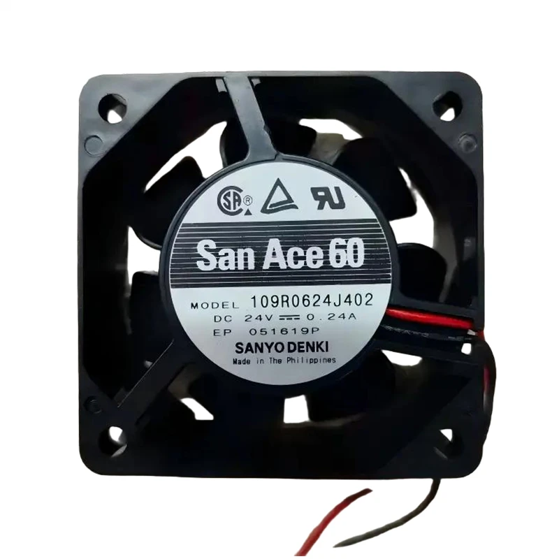 109R0624J402 | Sanyo Denki 24VDC 5.76W DC Axial Fan for UPS, server and telecom equipment cooling