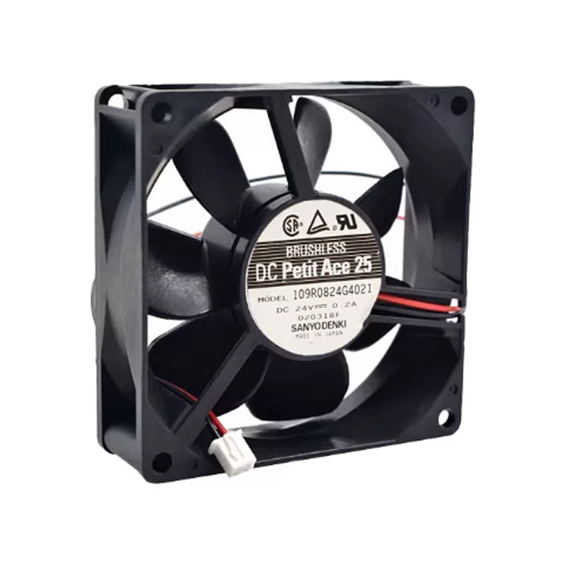 109R0824G4021 | Sanyo Denki 24VDC 4.8W DC Axial Fan for UPS, server and telecom equipment cooling