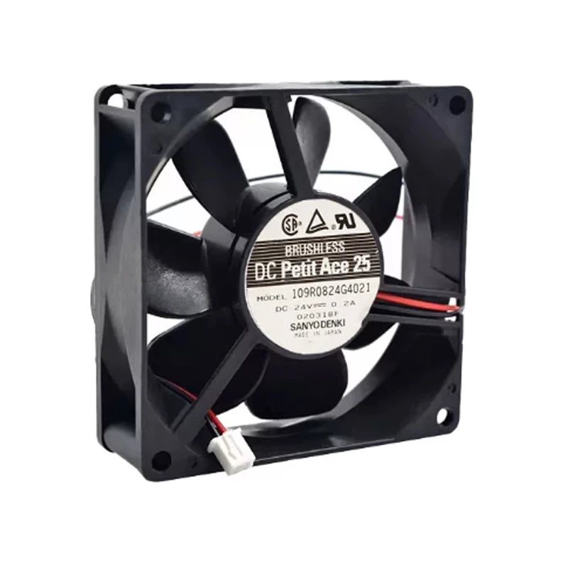 109R0824G4021 | Sanyo Denki 24VDC 4.8W DC Axial Fan for UPS, server and telecom equipment cooling