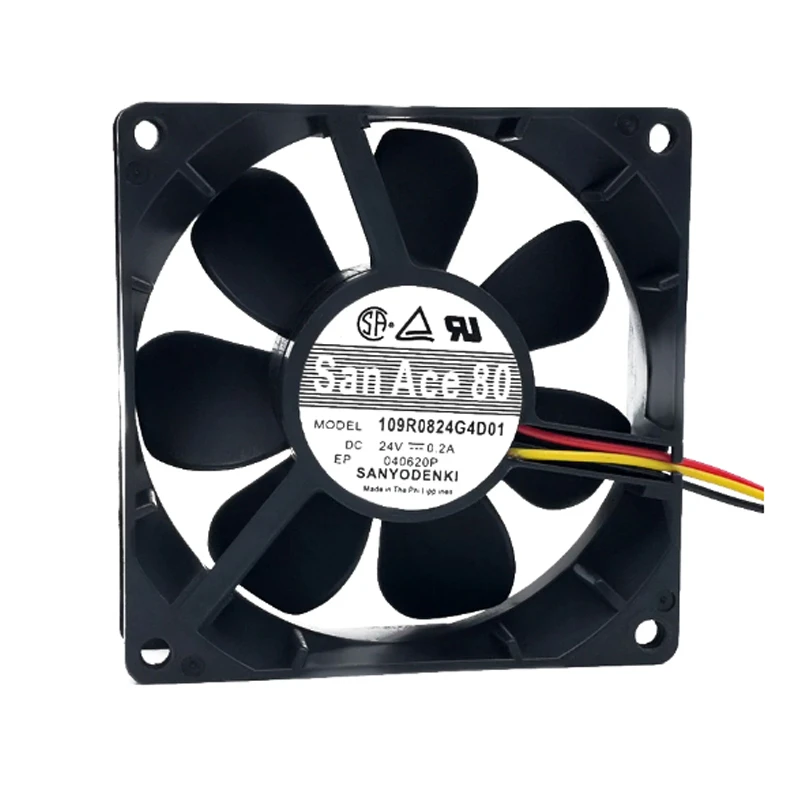 109R0824G4D01 | Sanyo Denki 24VDC 4.8W DC Axial Fan for UPS, server and telecom equipment cooling