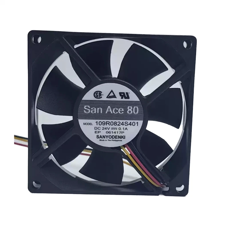 109R0824S401 | Sanyo Denki 24VDC 2.4W DC Axial Fan for UPS, server and telecom equipment cooling