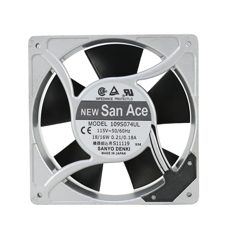 109S-074UL | Sanyo Denki 115VAC 16W AC Axial Fan for automation and control cabinet cooling