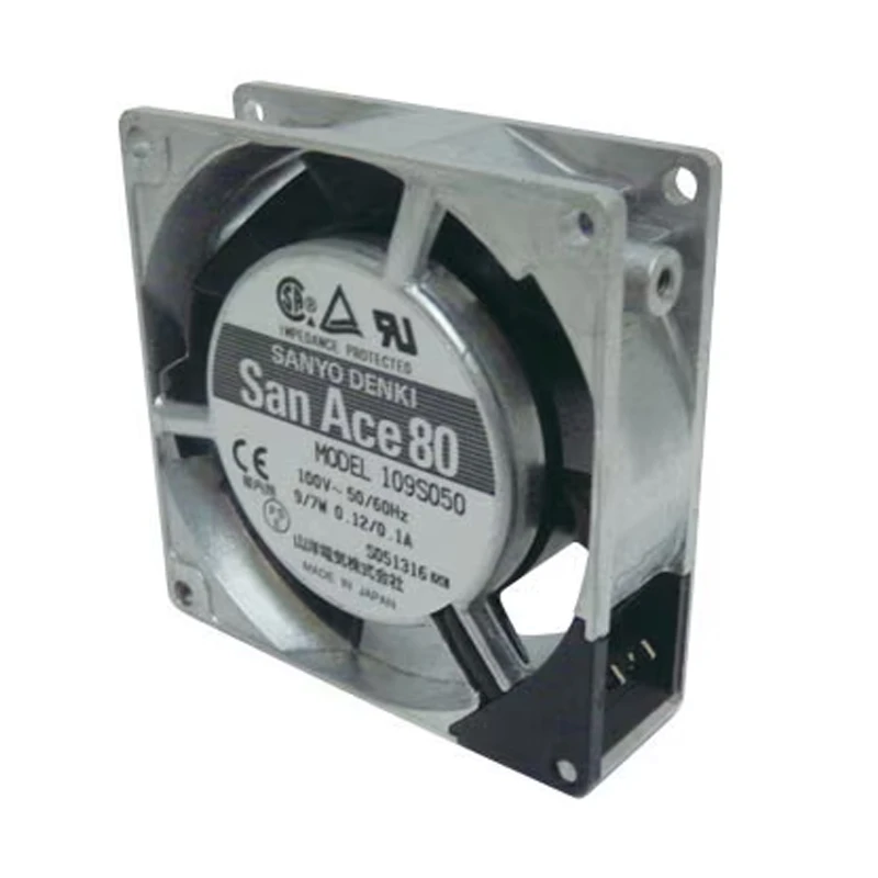 109S050 | Sanyo Denki 100VAC 9/7W AC Axial Fan for automation and control cabinet cooling