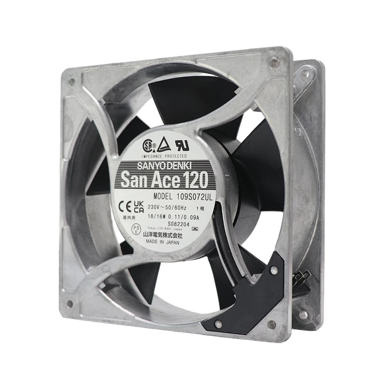 109S072UL | Sanyo Denki 230VAC 18W AC Axial Fan for automation and control cabinet cooling