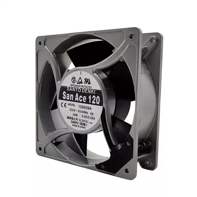 109S094 | Sanyo Denki 230VAC 10/9W AC Axial Fan for automation and control cabinet cooling