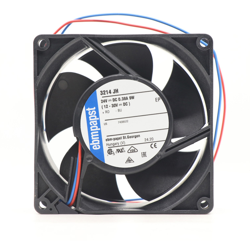3214JH | ebm-papst 24V 9W DC Axial Fan for Electronics Cooling