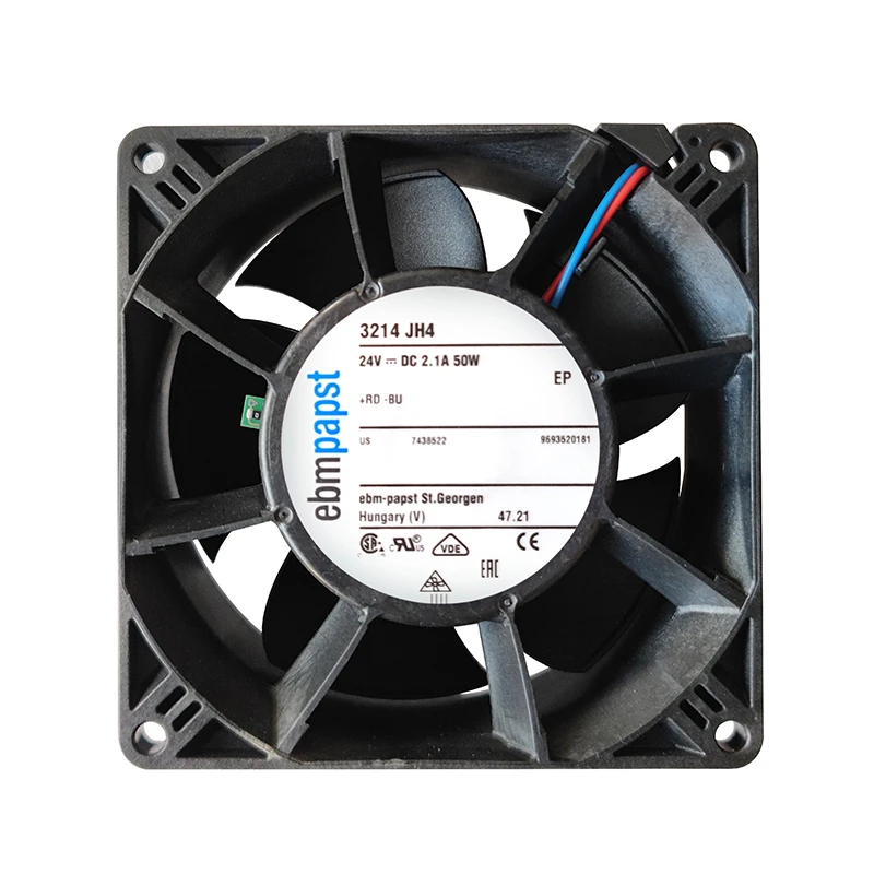 3214JH4 | ebm-papst 24V 50W DC Axial Fan for Electronics Cooling