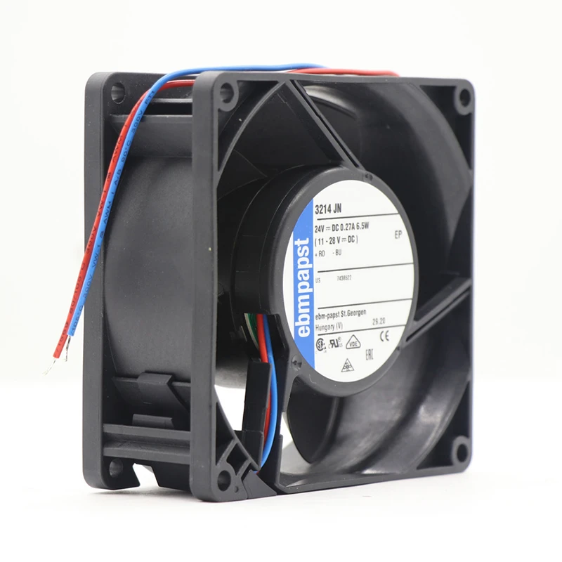 3214JN | ebm-papst 24V 6.5W DC Axial Fan for Electronics Cooling