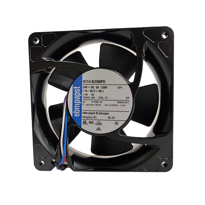 4114N/2H8PU | ebm-papst 24V 120W DC Axial Fan for Electronics Cooling