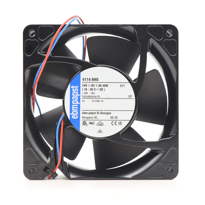 4114NH5 | ebm-papst 24V 46W DC Axial Fan for Electronics Cooling