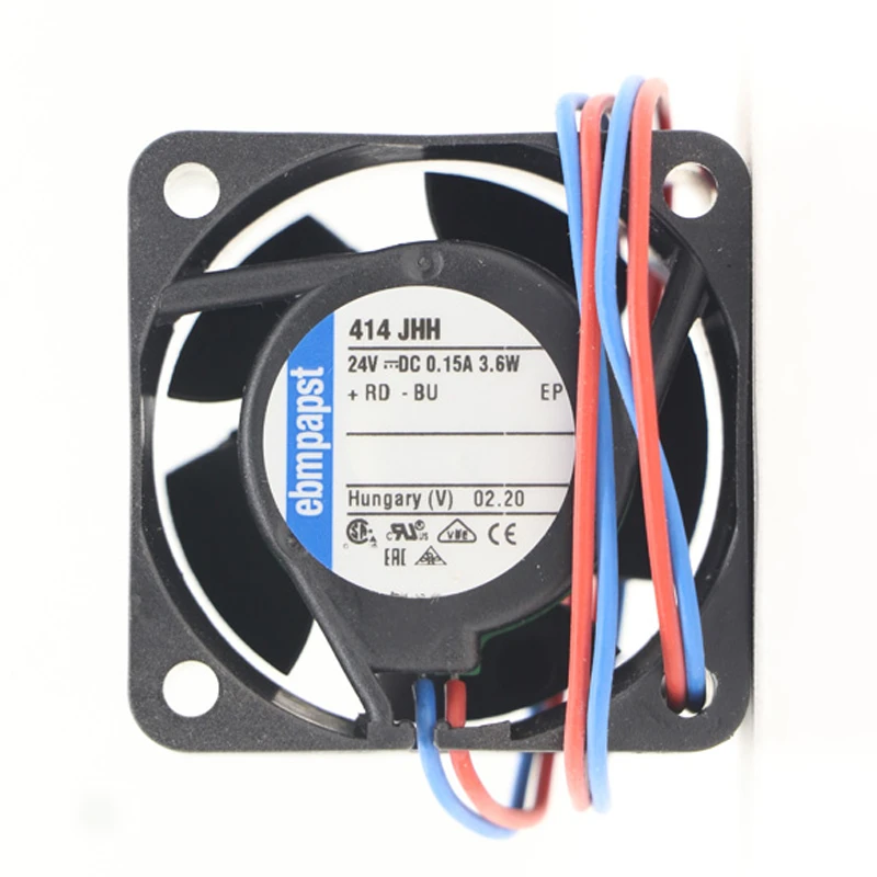 414JHH | ebm-papst 24V 3.6W DC Axial Fan for Electronics Cooling