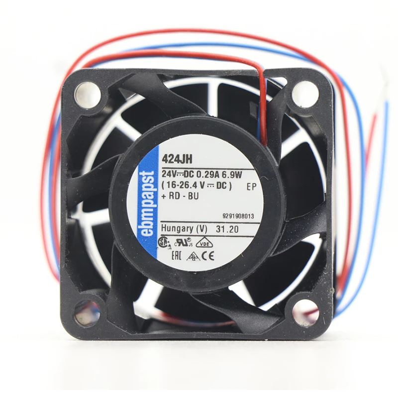 424JH | ebm-papst 24V 6.9W DC Axial Fan for Electronics Cooling