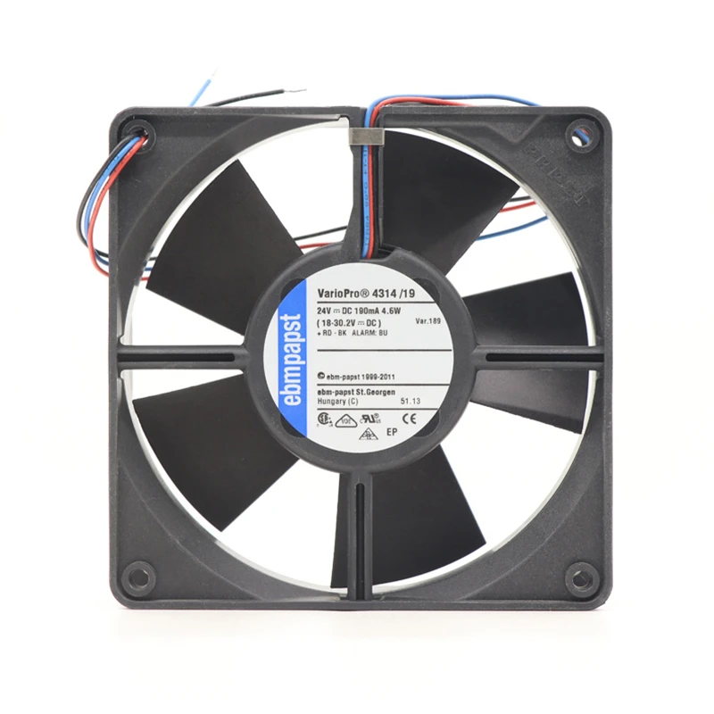 4314/19-189 | ebm-papst 24V 4.6W DC Axial Fan for Electronics Cooling