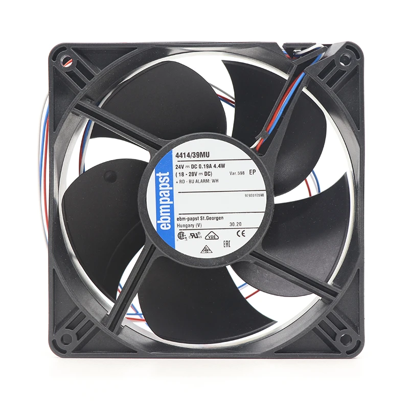 4414/39MU-598 | ebm-papst 24V 4.4W DC Axial Fan for Electronics Cooling