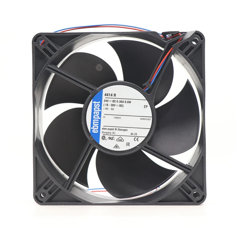 4414H | ebm-papst 24V 8.6W DC Axial Fan for Electronics Cooling
