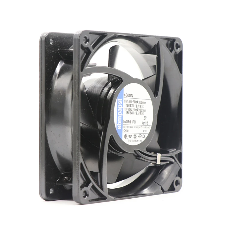 4600N | ebm-papst 115V 18W AC Axial Fan for Electronics Cooling