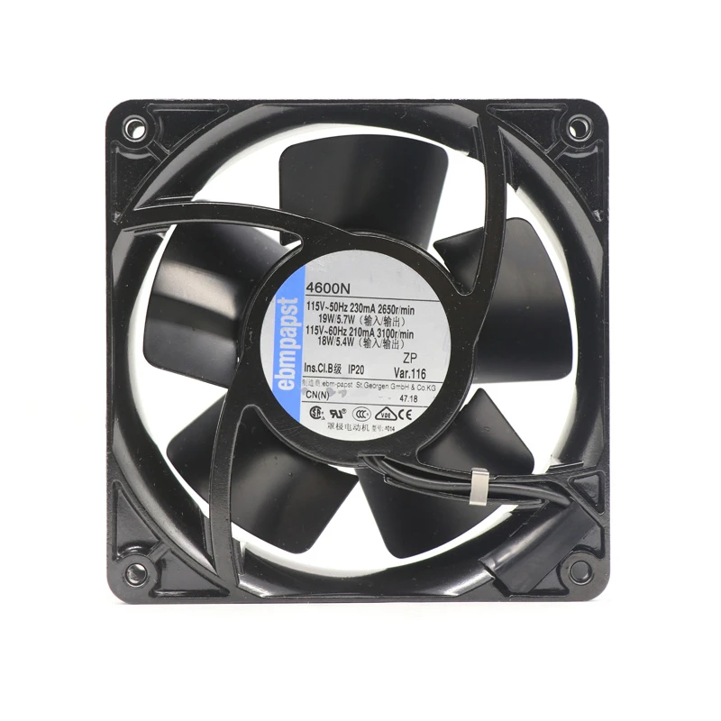 4600N | ebm-papst 115V 18W AC Axial Fan for Electronics Cooling