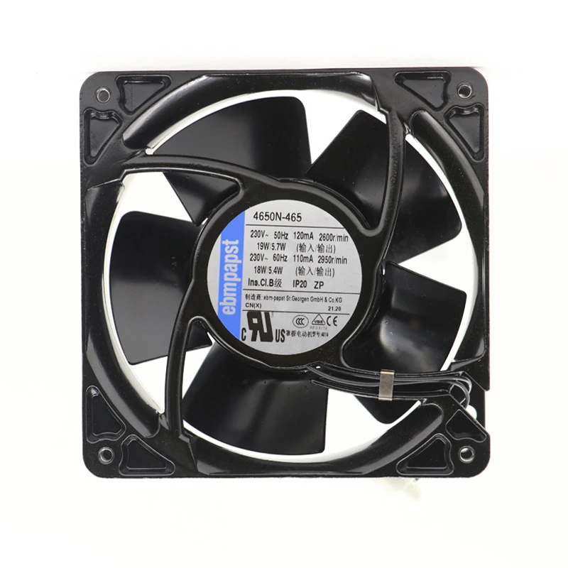 4650N-465 | ebm-papst 230V 19W AC Axial Fan for Electronics Cooling