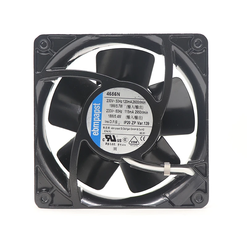 4656N | ebm-papst 230V 19W AC Axial Fan for Electronics Cooling