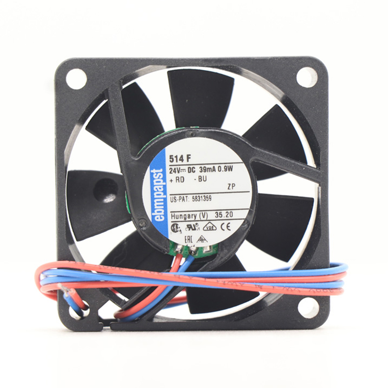 514F | ebm-papst 24V 0.9W DC Axial Fan for Electronics Cooling