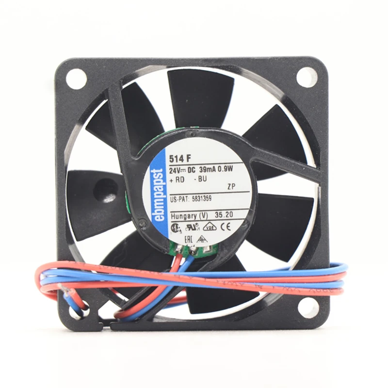 514F | ebm-papst 24V 0.9W DC Axial Fan for Electronics Cooling