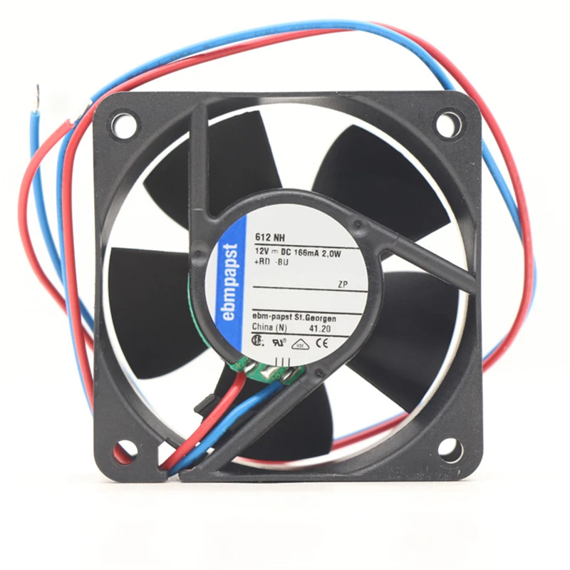 612NH | ebm-papst 12V 2W DC Axial Fan for Electronics Cooling
