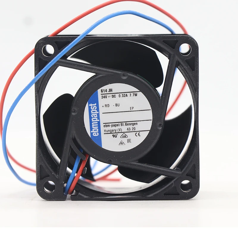 614JH | ebm-papst 24V 7.7W DC Axial Fan for Electronics Cooling