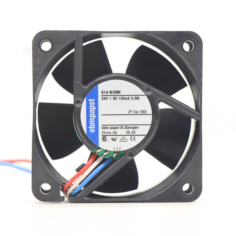 614N/2HH-050 | ebm-papst 24V 3W DC Axial Fan for Electronics Cooling